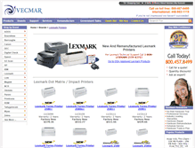 Tablet Screenshot of lexmark.vecmar.com